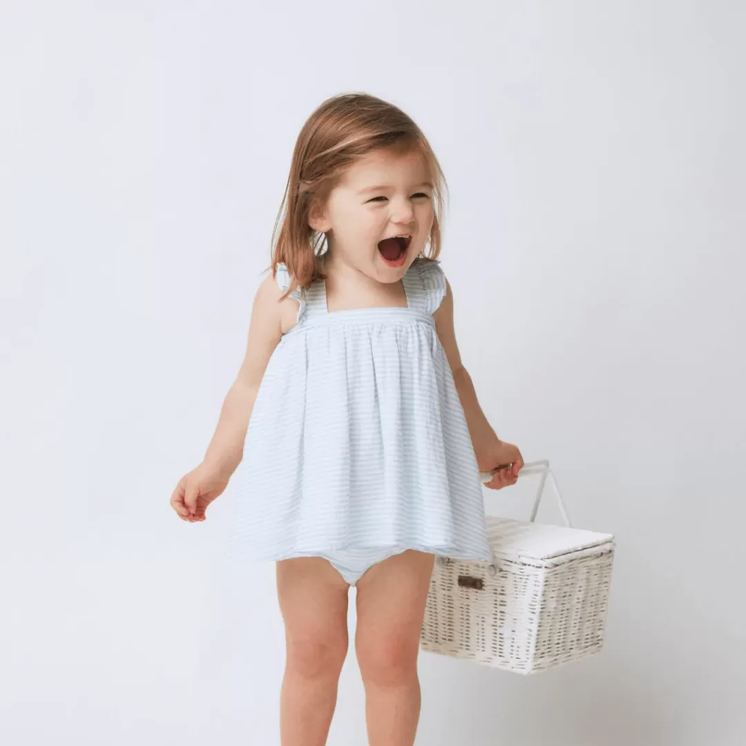 Baby Flutter Tank Bloomer Set<minnow Discount