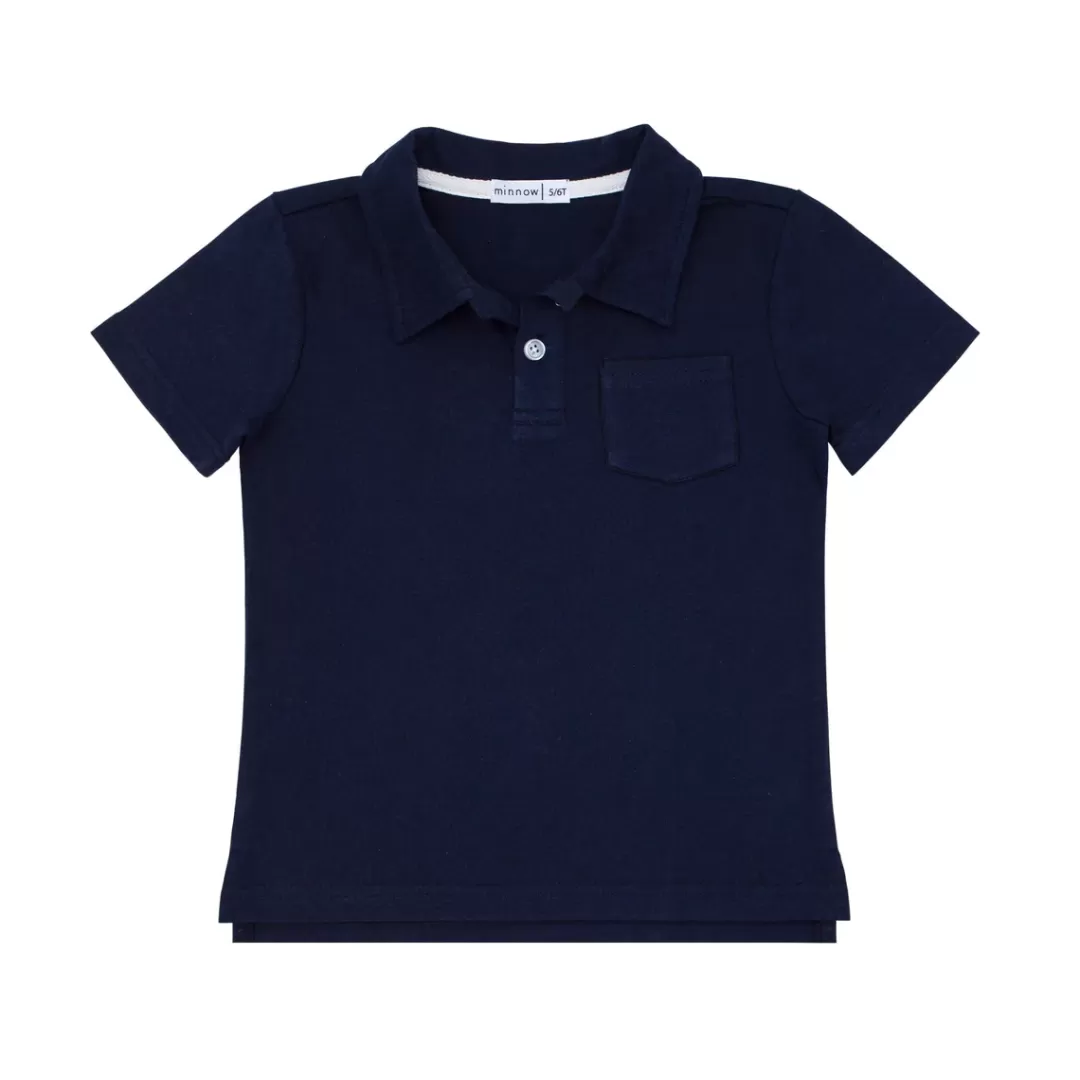 Boys Cotton Polo<minnow Cheap