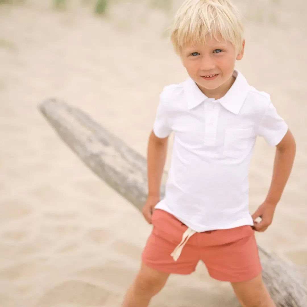 Boys Cotton Polo<minnow Cheap