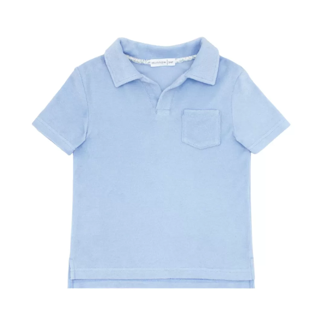 Boys French Terry Polo Shirt<minnow New