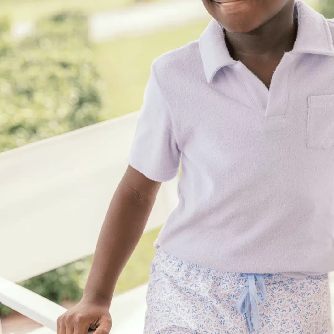 Boys French Terry Polo Shirt<minnow Flash Sale