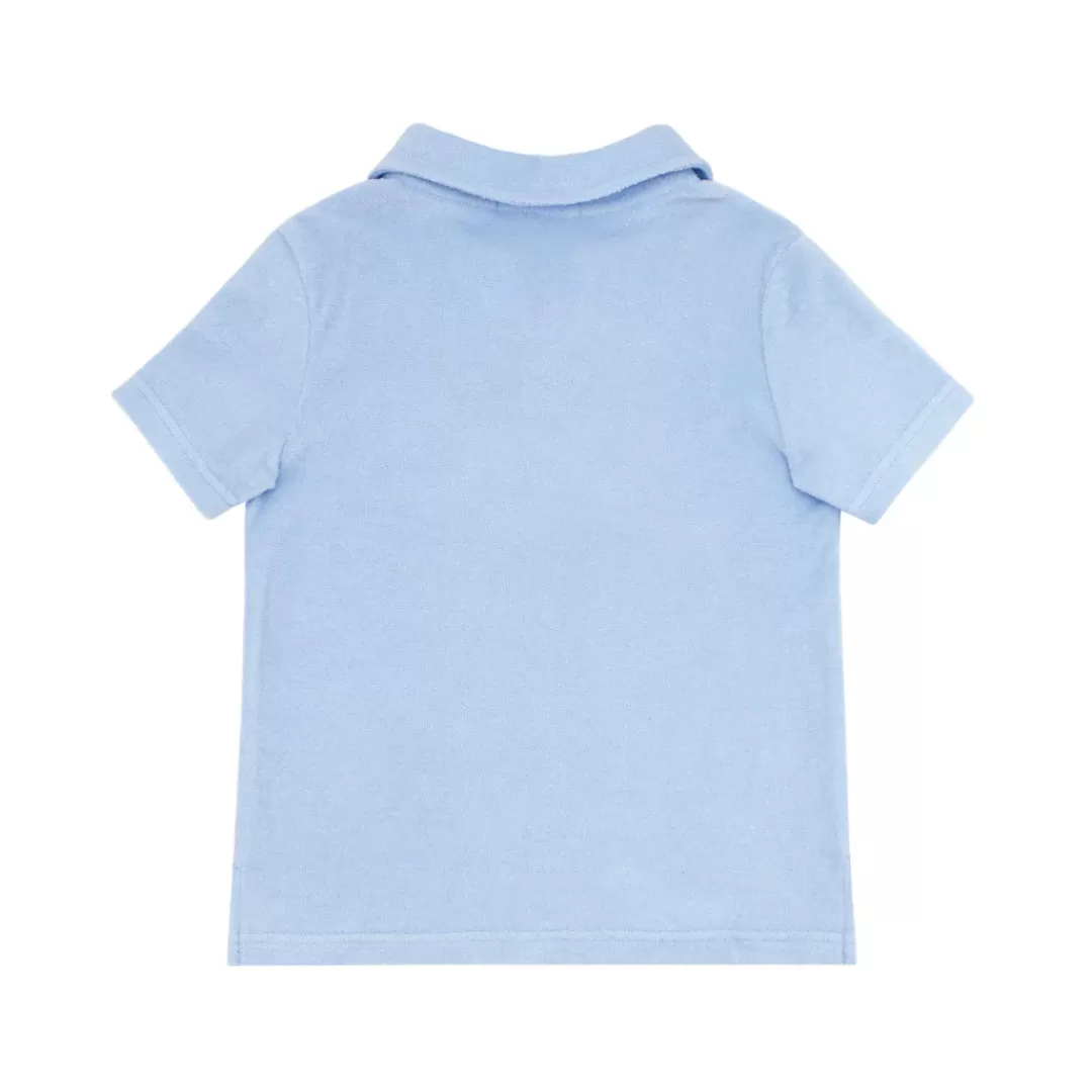 Boys French Terry Polo Shirt<minnow New