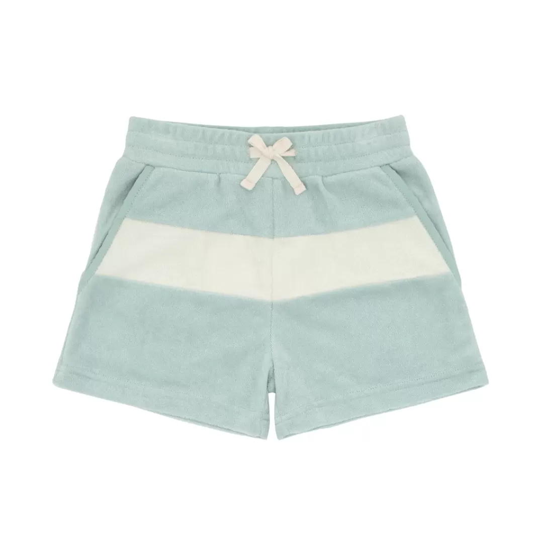 Boys Sage Colorblock Terry Short | Swim<minnow Clearance