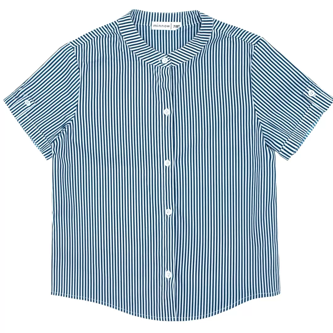 Boys Short Sleeve Button Down Shirt<minnow Discount