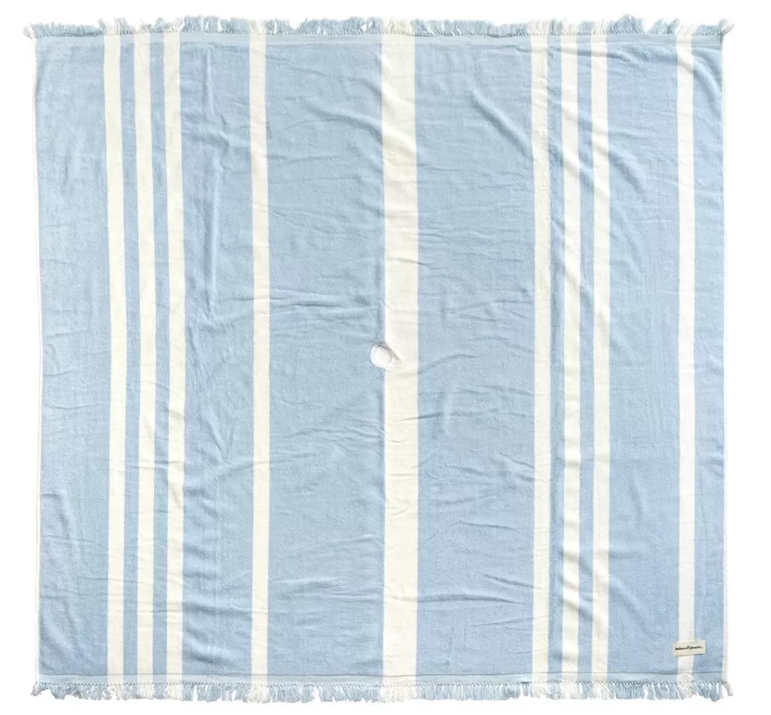 Business & Pleasure Beach Blanket, Vintage Blue Stripe<minnow Store