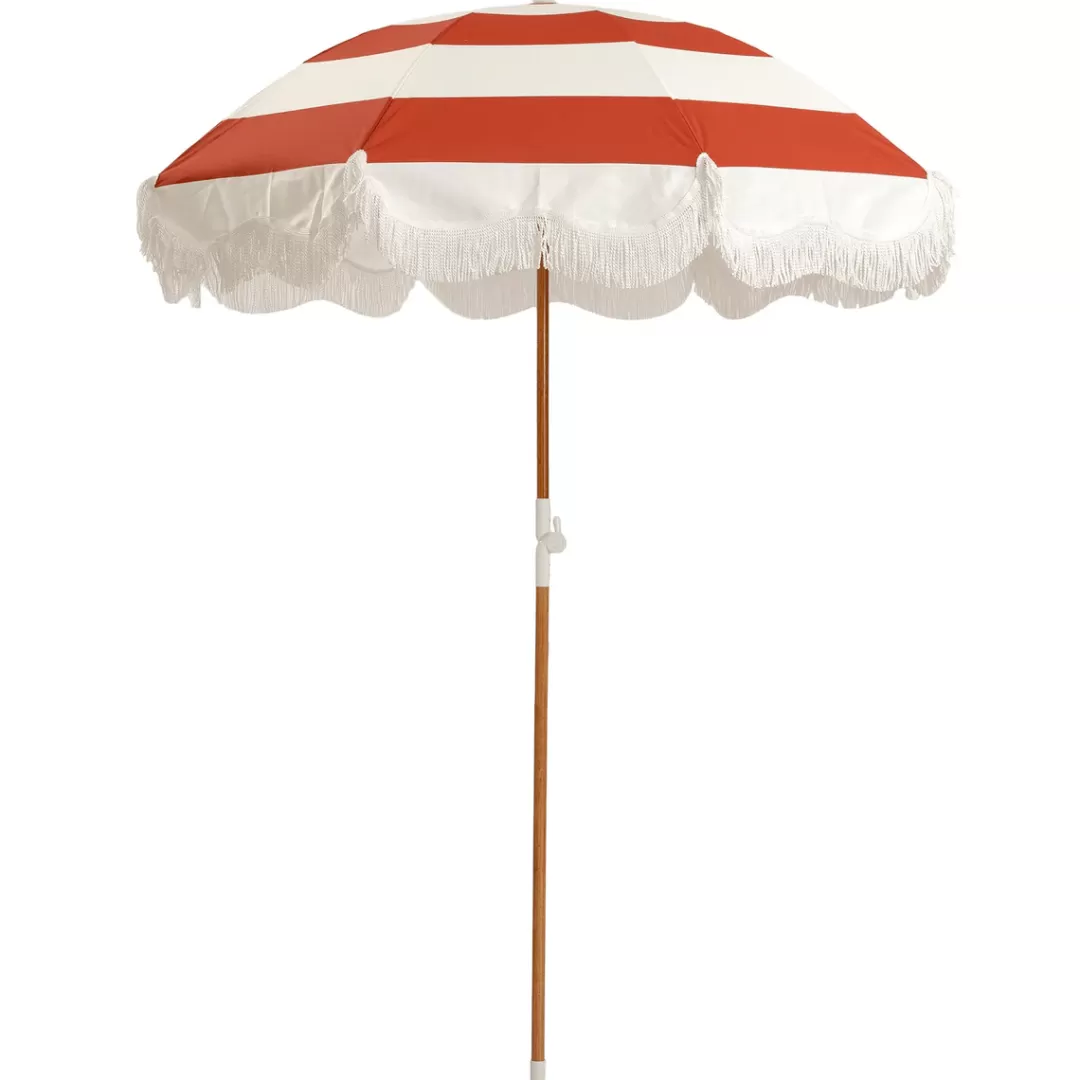 Business & Pleasure Holiday Beach Umbrella, Capri Stripe<minnow Outlet