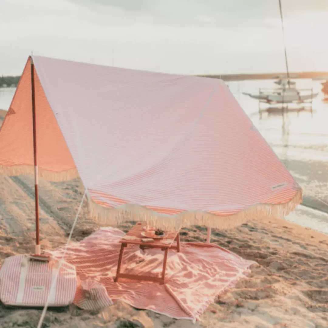 Business & Pleasure Premium Beach Tent, Pink Stripe<minnow Cheap