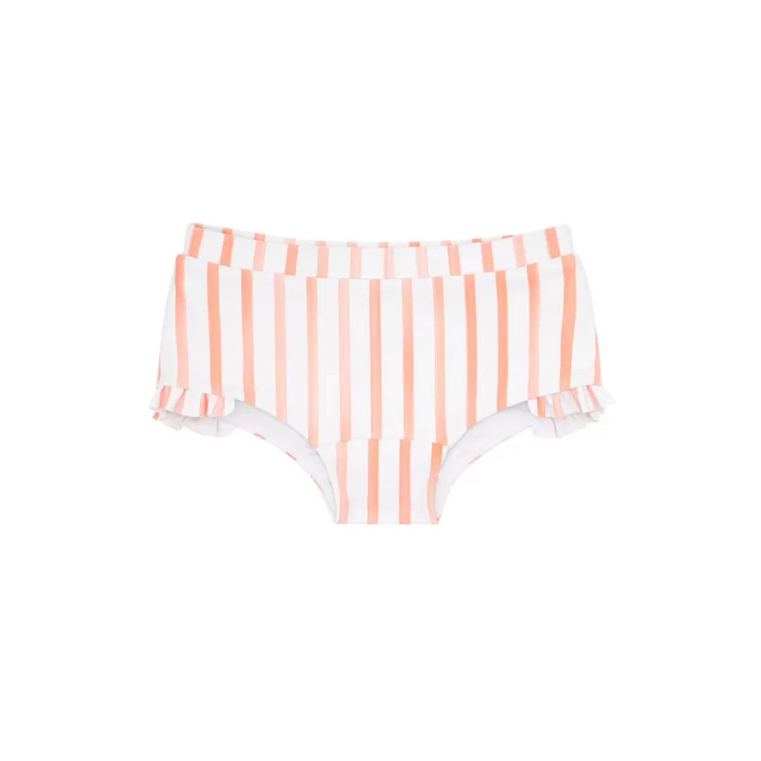 Girls Calypso Coral Stripe Swim Shorts<minnow Outlet
