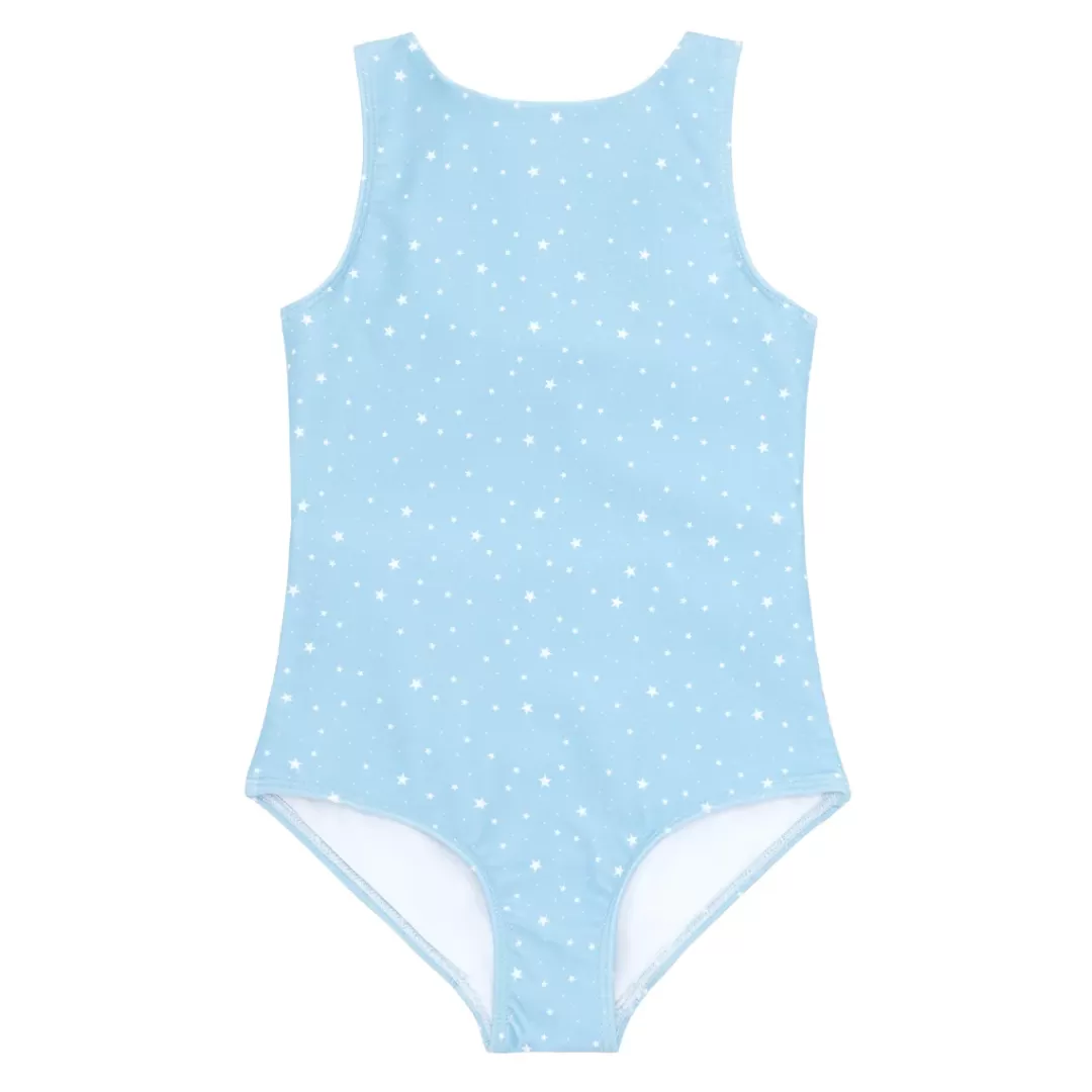 Girls Double Bow One Piece<minnow Fashion