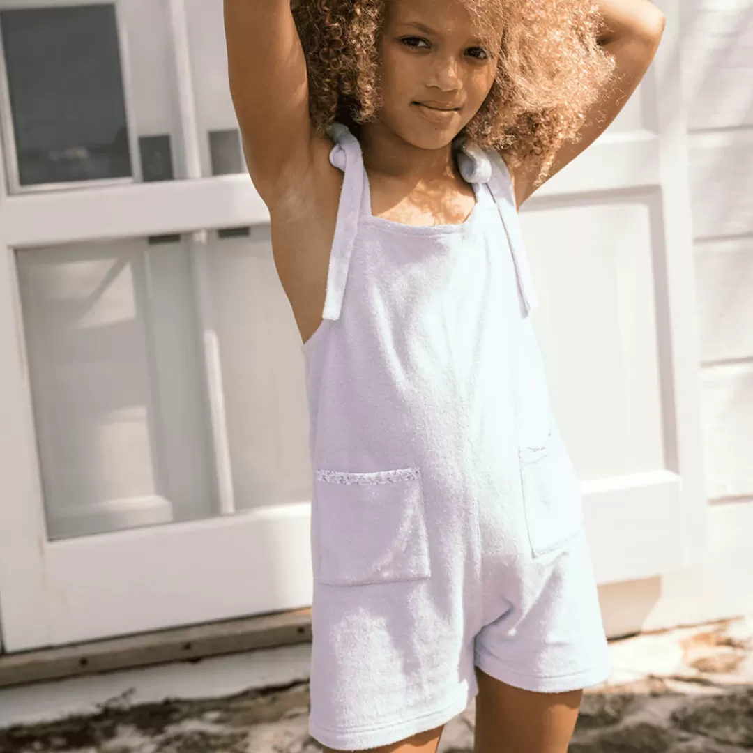 Girls French Terry Romper<minnow Store