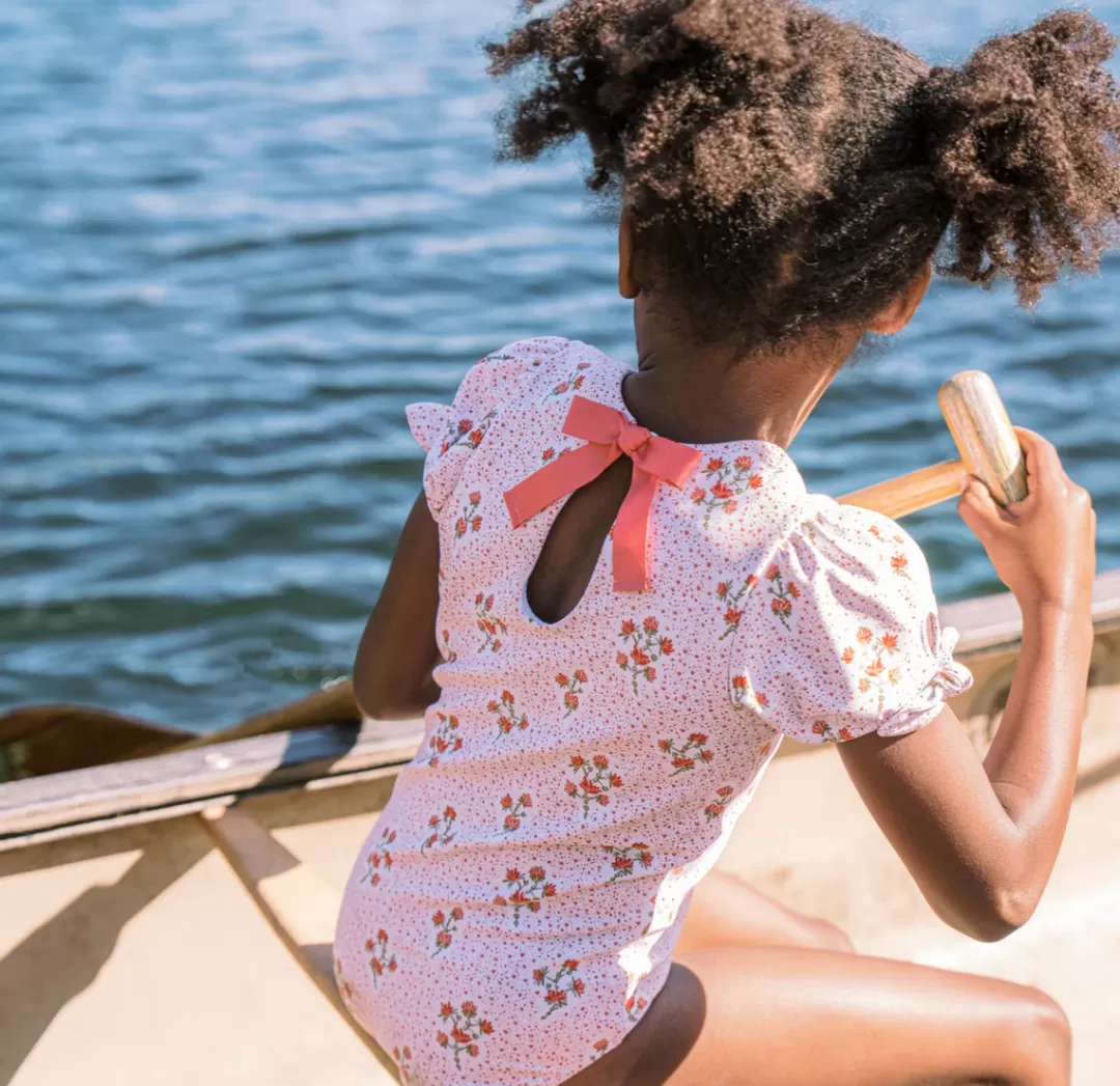 Girls Puff Sleeve One Piece | Swim<minnow Flash Sale