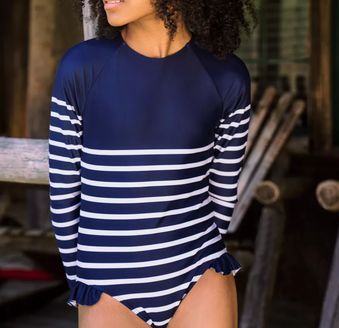 Girls Rashguard One Piece | Swim<minnow Clearance