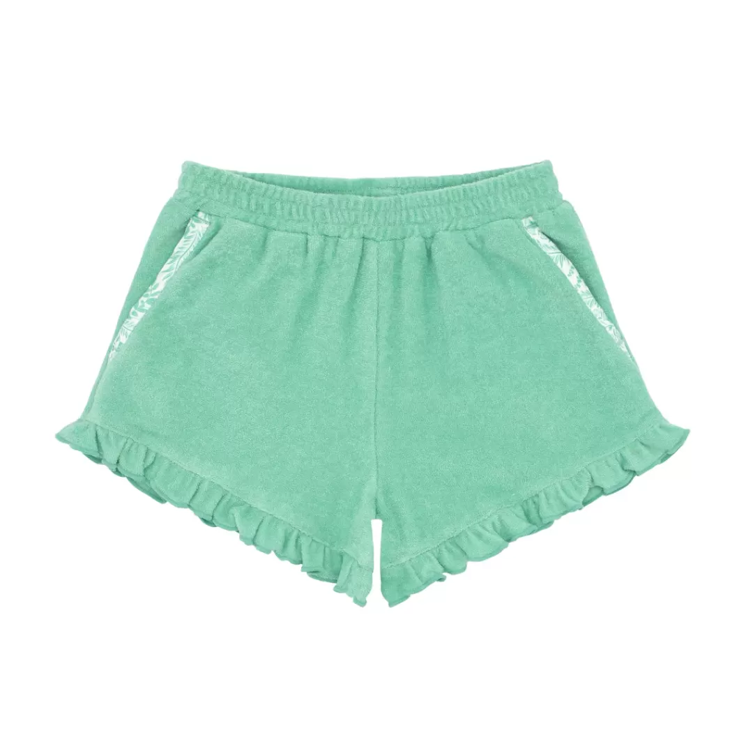 Girls Ruffle French Terry Shorts<minnow Cheap