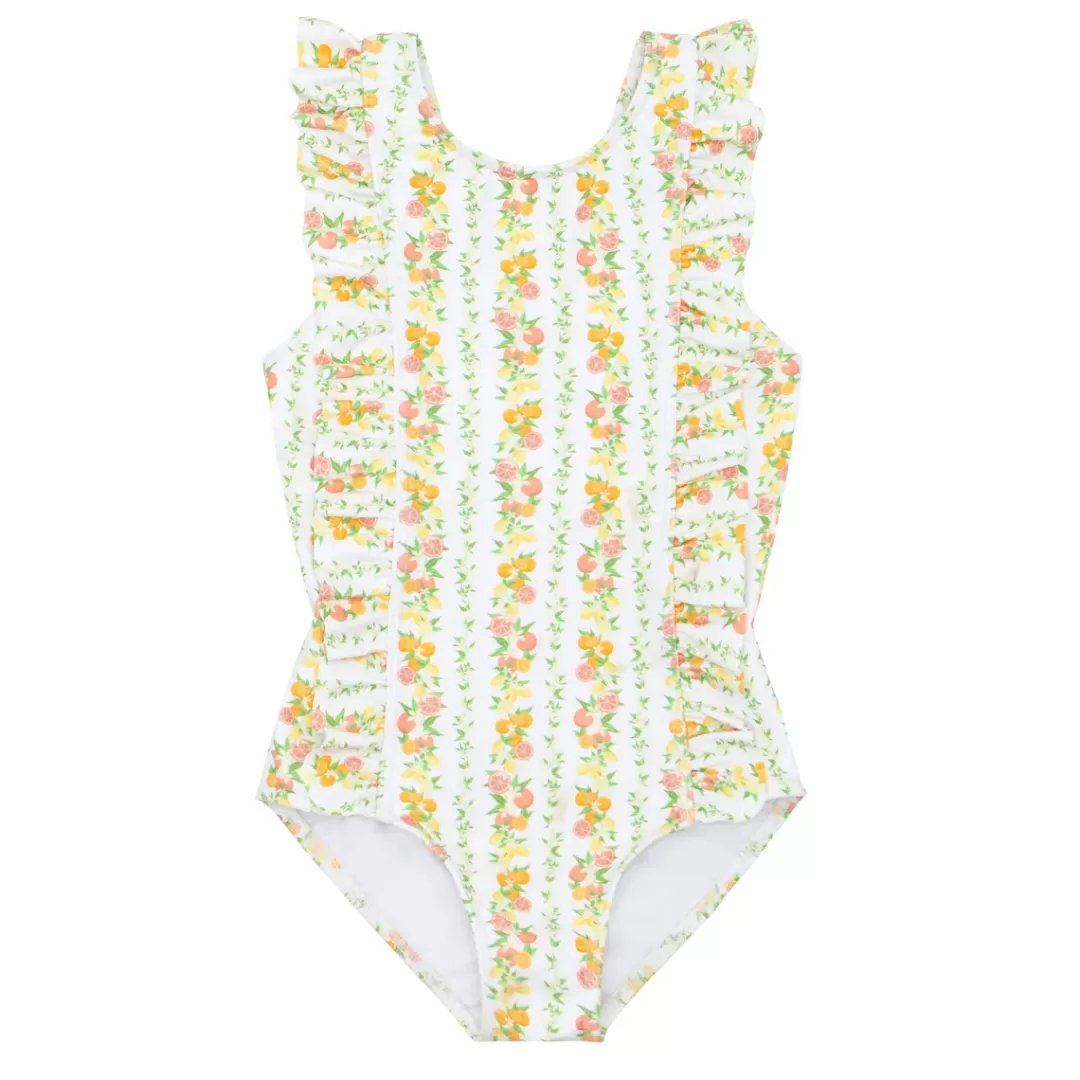 Girls Ruffle One Piece<minnow Store