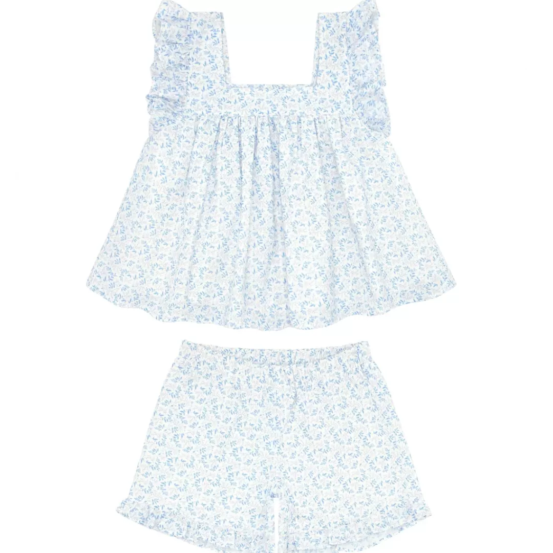 Girls Ruffle Top And Short Set<minnow Cheap