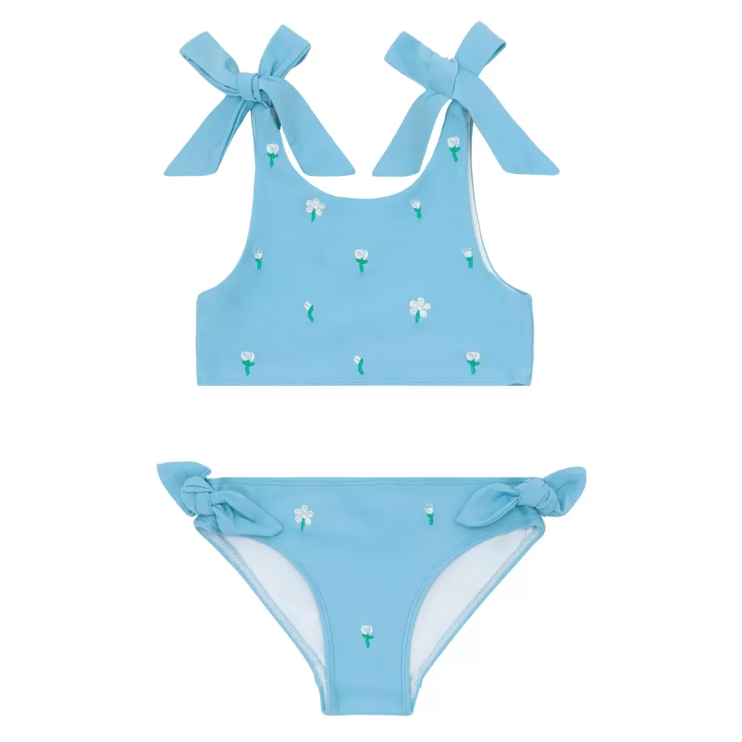 X Fanm Mon Girl's Tie Knot Bikini<minnow Hot