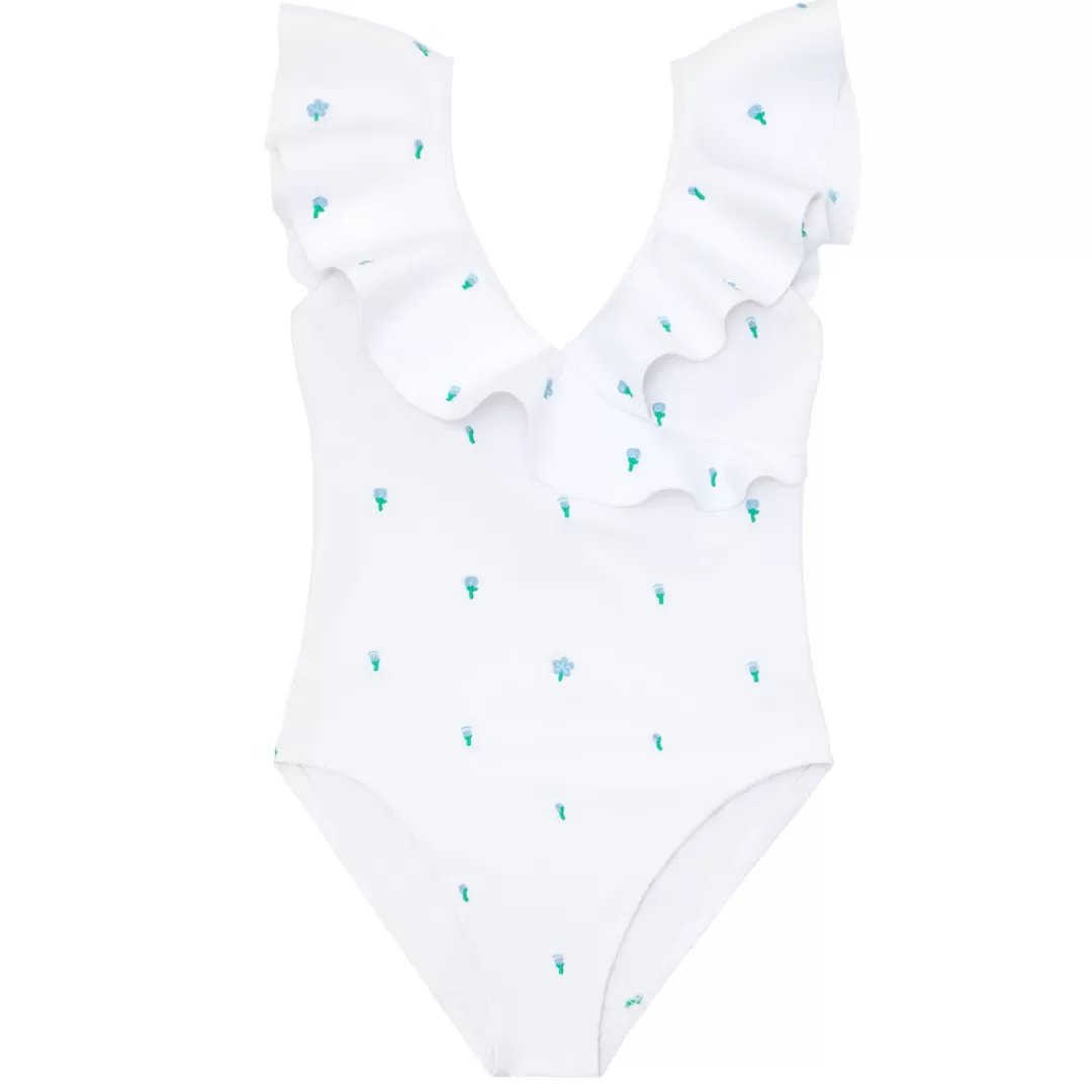 X Fanm Mon Women's Ruffle One Piece<minnow Outlet