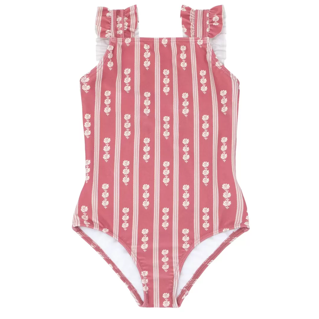 X Tuckernuck Girls Ruffle Strap One Piece<minnow Best