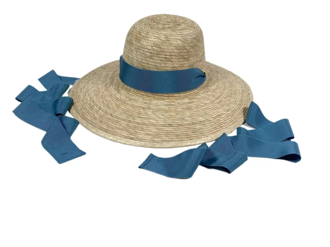 Sarah Bray Girls Buttercup Sun Hat With Floral Ribbon<minnow New