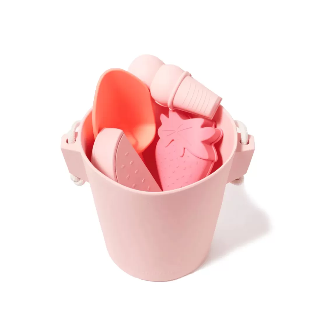 Sunnylife Pink Silicone Bucket Sand Toy Set<minnow Discount